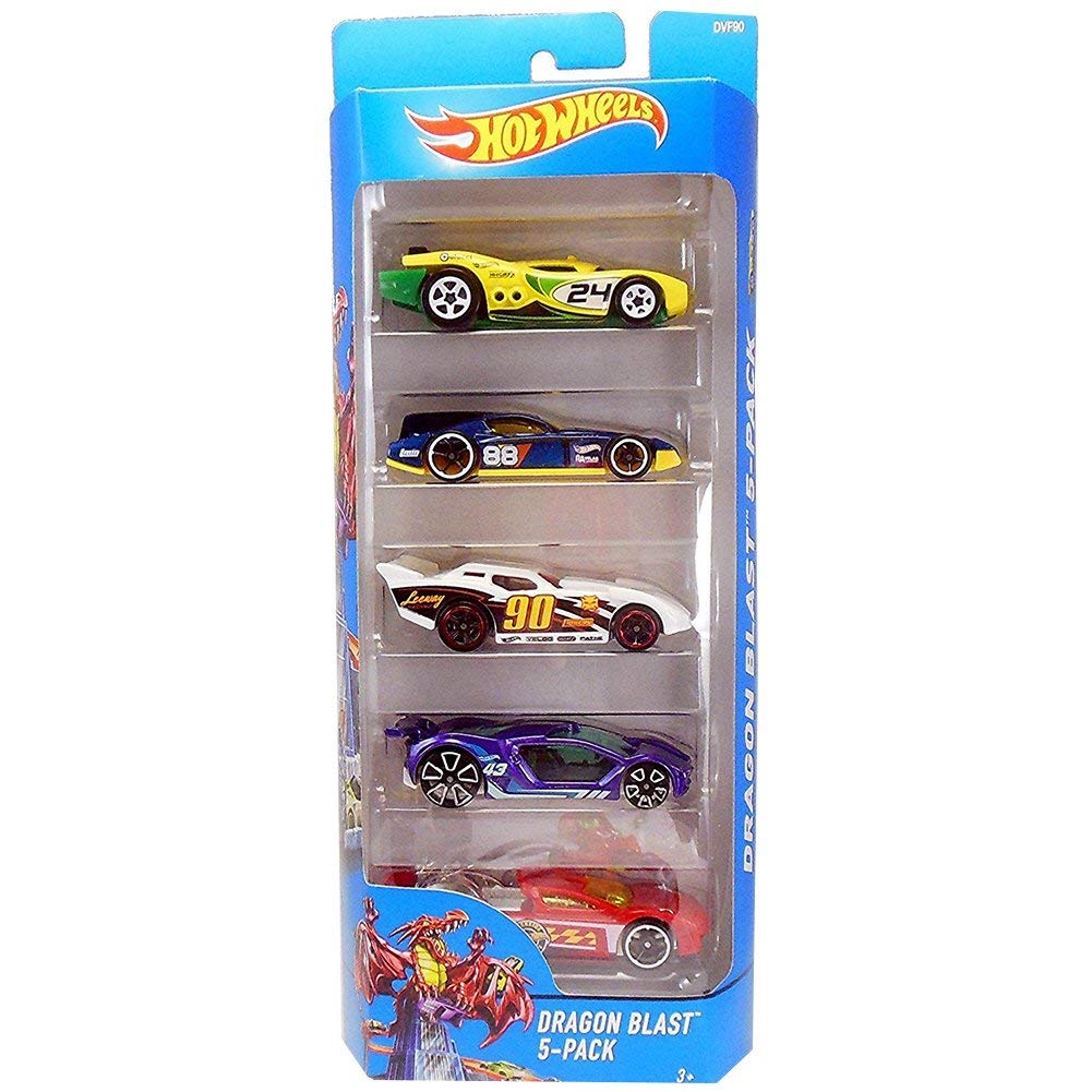 Set masinute Hot Wheels, Dragon Blast, DVF90 (5 modele)