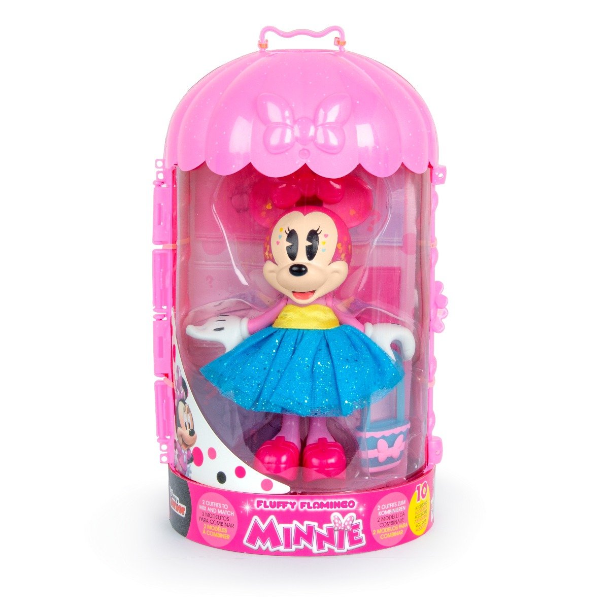 Figurina cu accesorii Disney Minnie Mouse, Fluffy Flamingo, W4