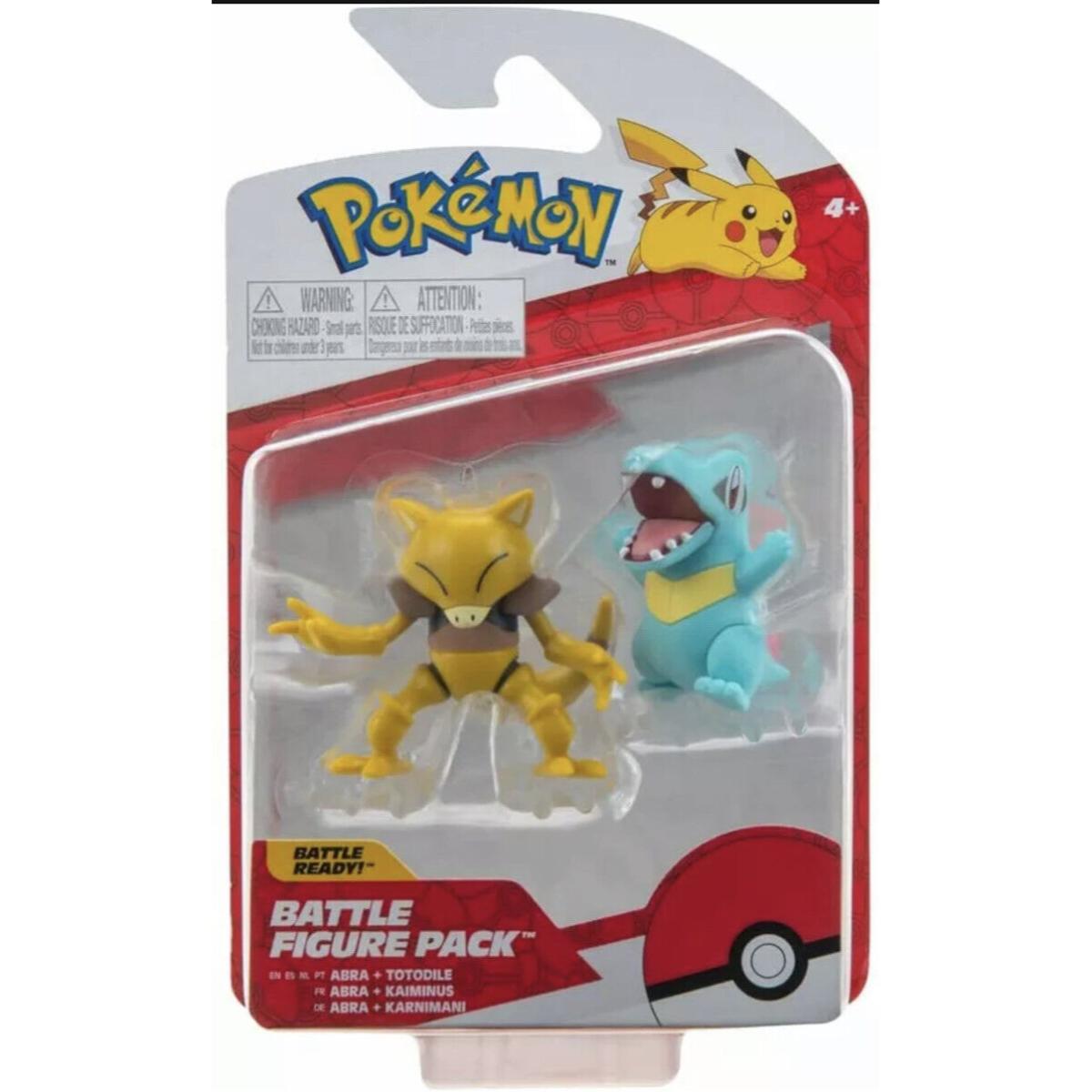 Set figurine articulate Pokemon Battle, Abra si Totodile