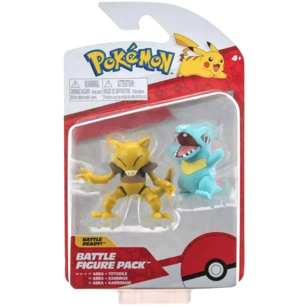 Set figurine articulate Pokemon Battle, Abra si Totodile