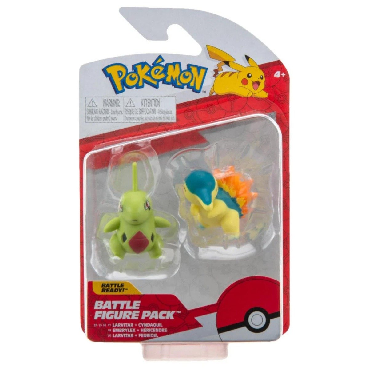 Set figurine articulate Pokemon Battle, Cyndaquil si Larvitar