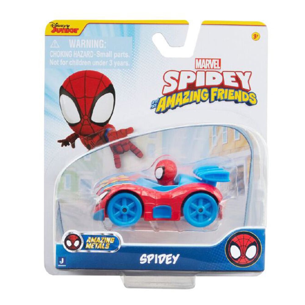 Masinuta din metal si figurina, Spidey and His Amazing Friends, Spidey