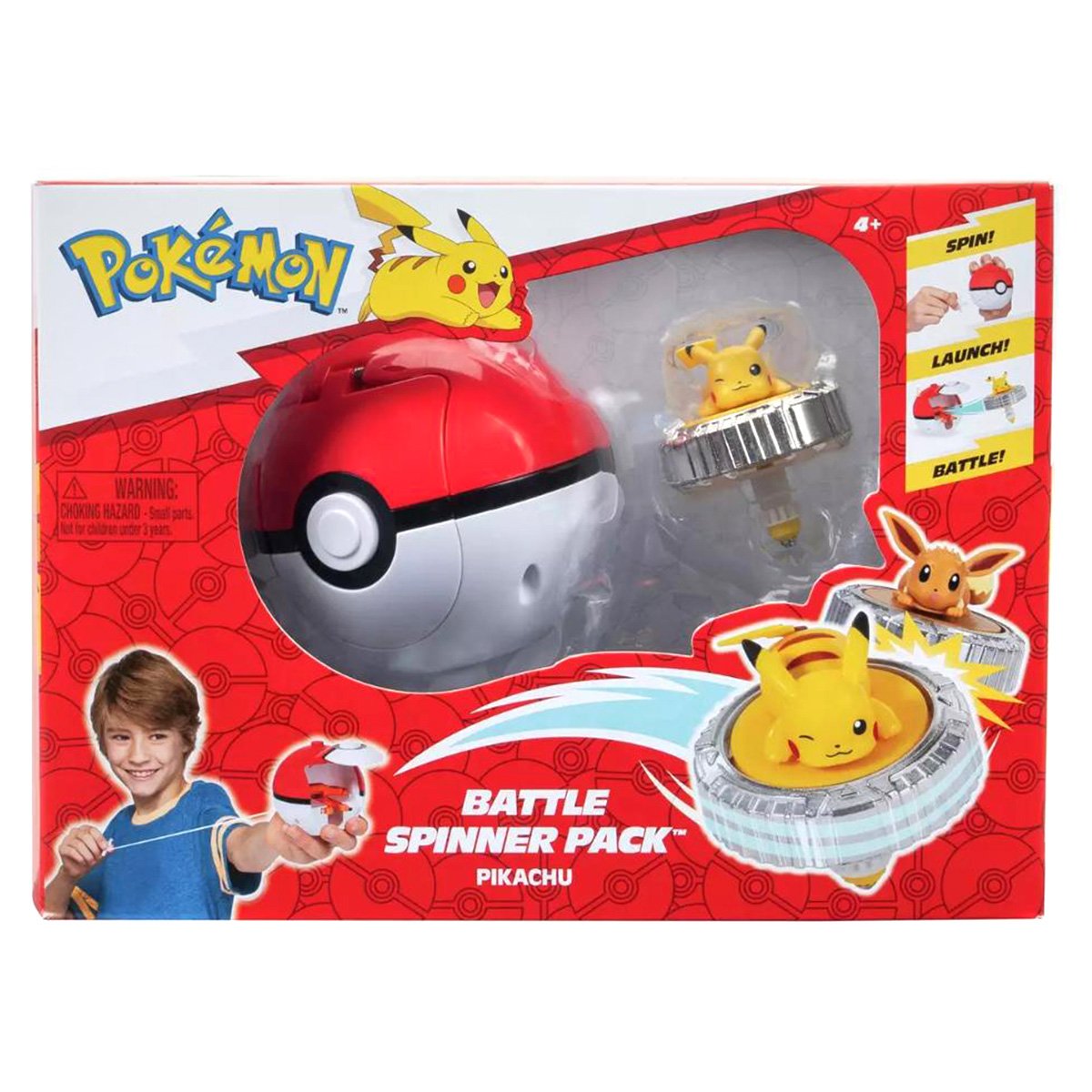 Set Spinner battle cu figurina, Pokemon, Pikachu