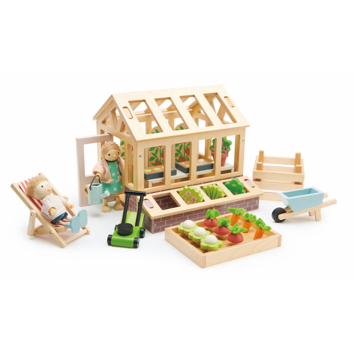 Sera cu gradina din lemn, Tender Leaf Toys din imagine noua responsabilitatesociala.ro