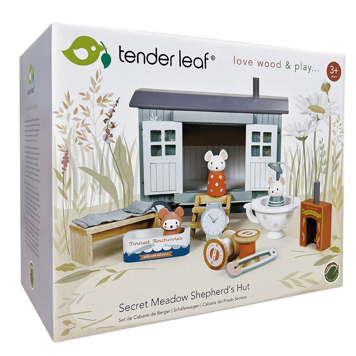 Casa de joaca a soriceilor din lemn premium, Tender Leaf Toys casa imagine 2022