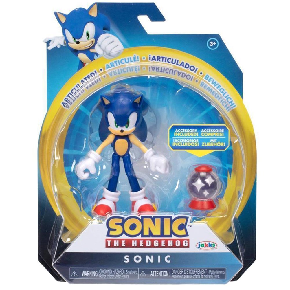 Figurina articulata cu accesoriu, Sonic the Hedgehog, Sonic, 10 cm, 2025