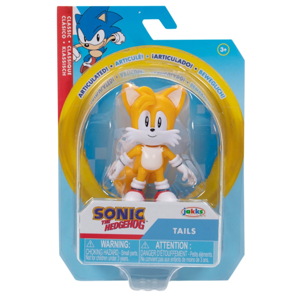 Figurina articulata, Sonic the Hedgehog, W19, Tails, 6 cm