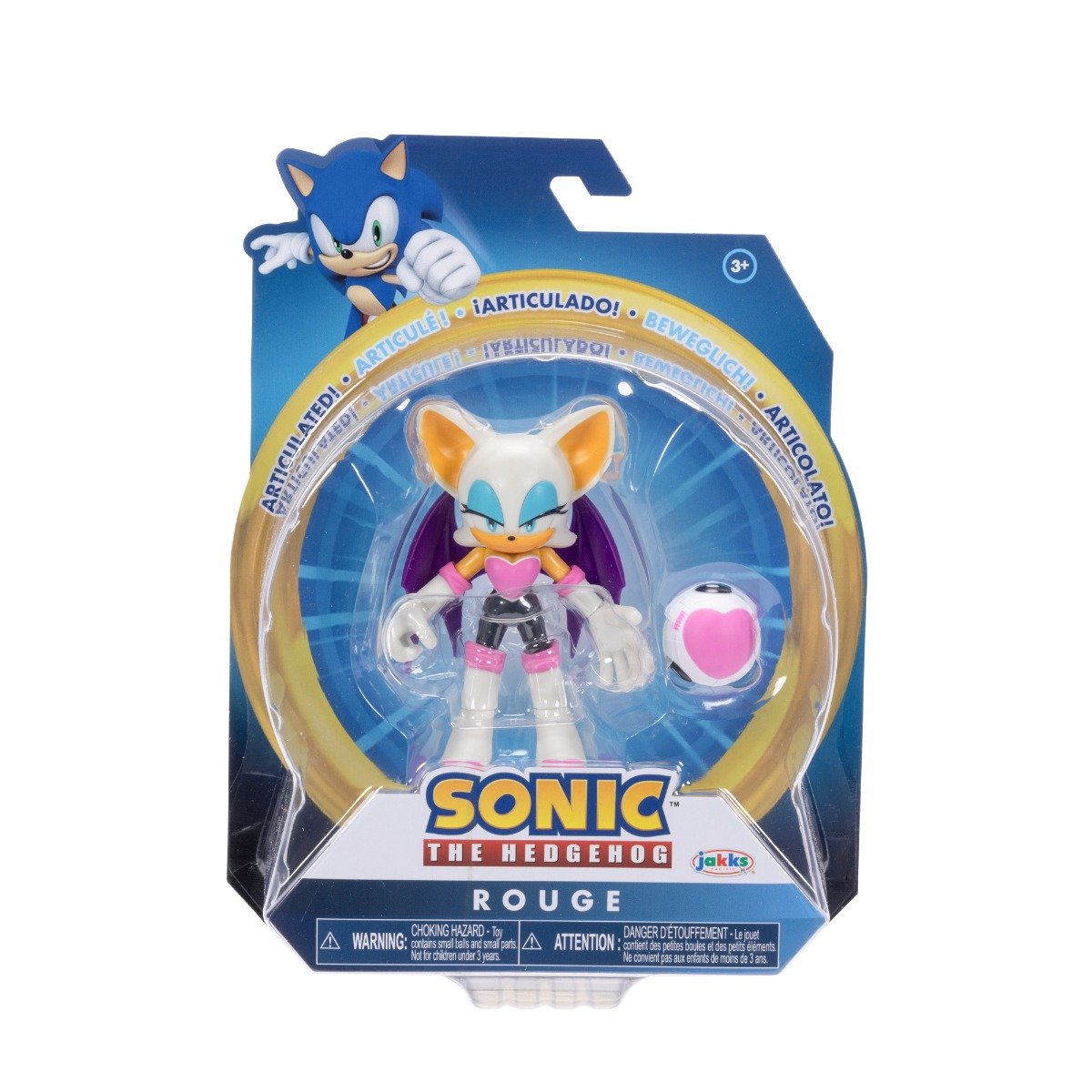 Figurina articulata, Sonic the Hedgehog, S17, Rouge, 10 cm