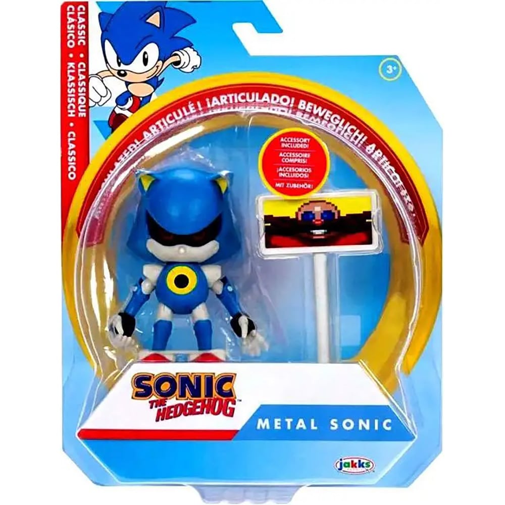 Figurina articulata cu accesoriu, Sonic the Hedgehog, Metal Sonic, 10 cm