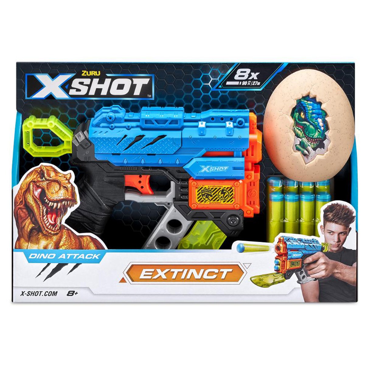 Blaster X-Shot, Dino Attack Extinct, 8 proiectile