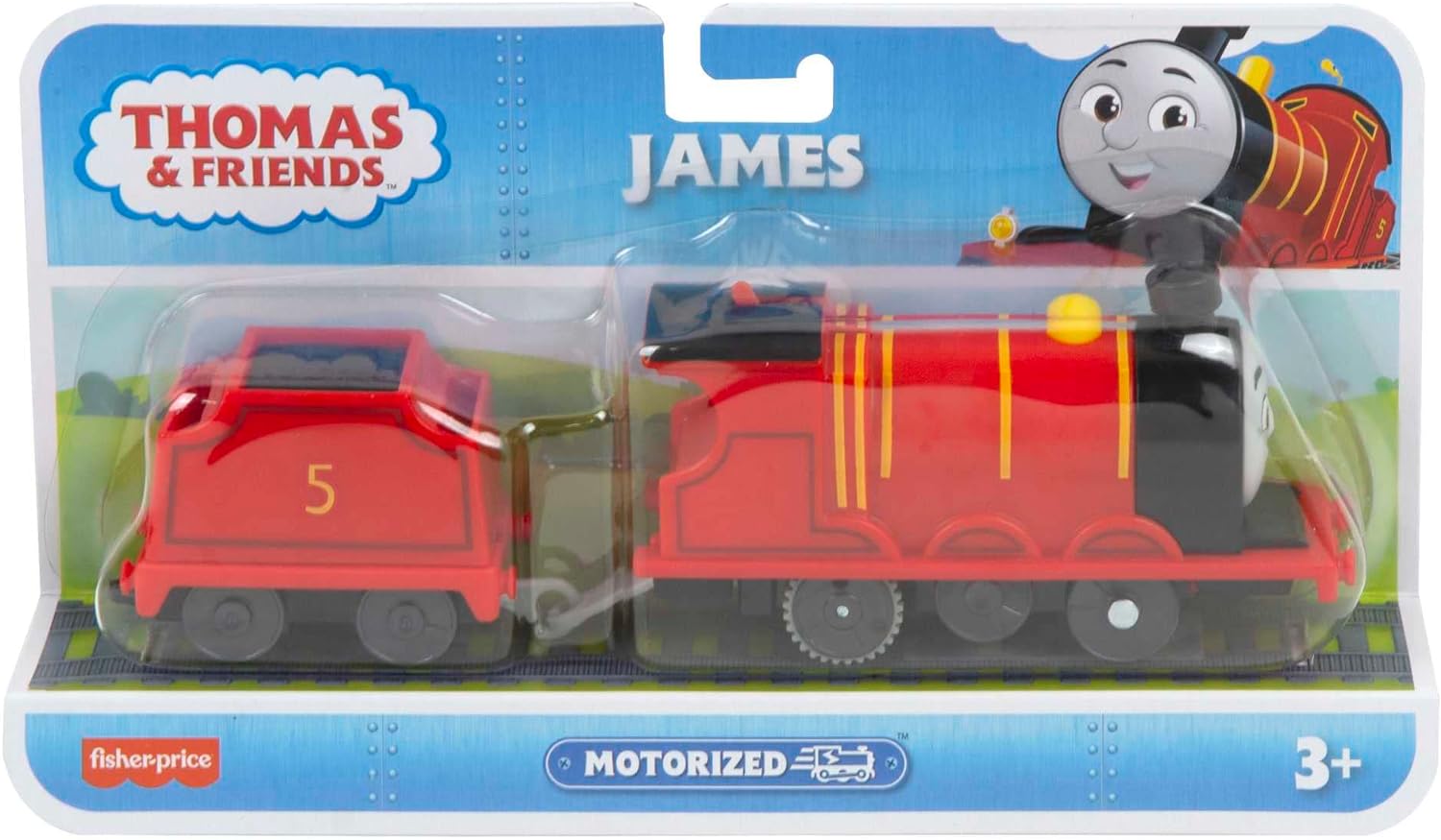 Locomotiva motorizata cu vagon, Thomas and Friends, James, HDY70