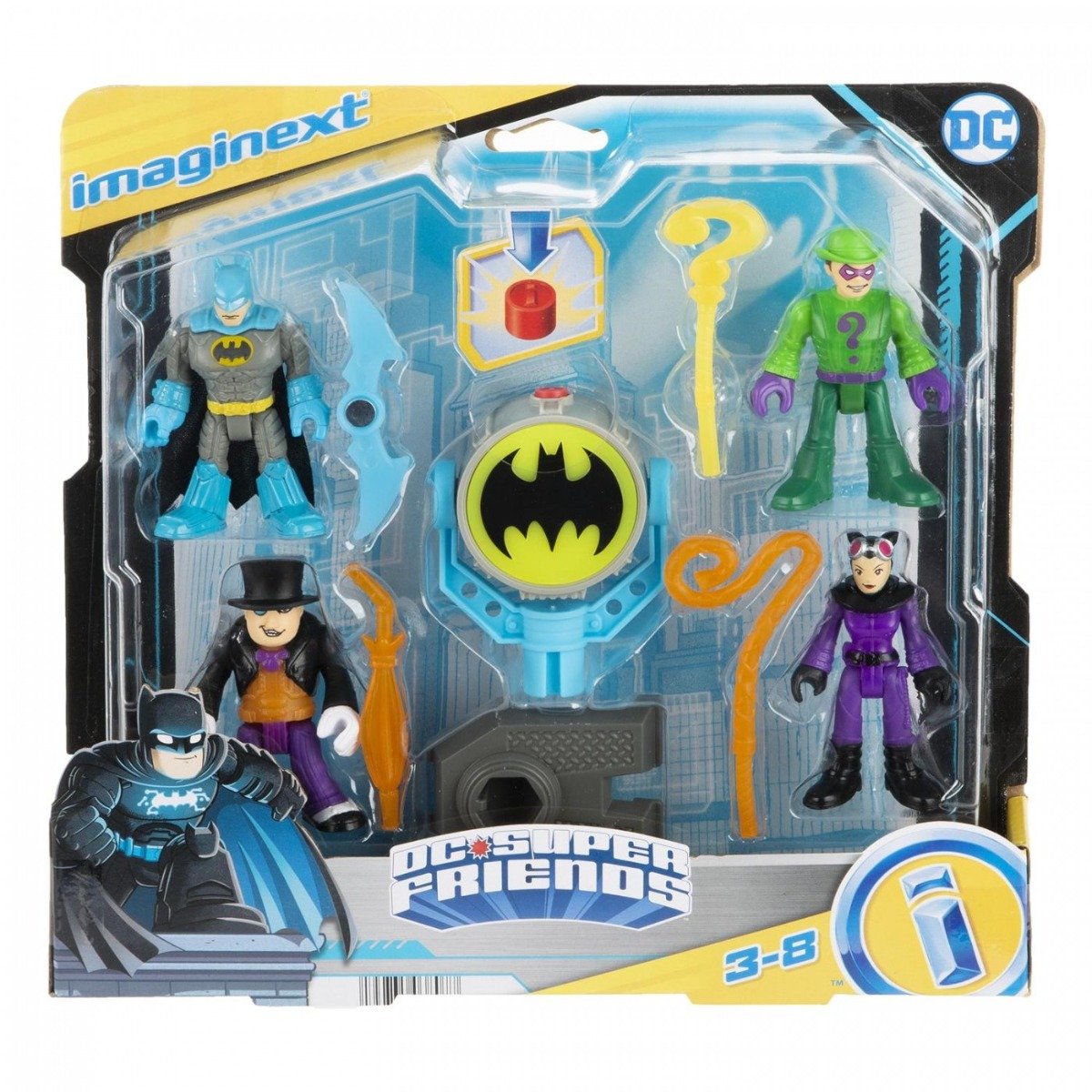 Set figurine Batman, Imaginext, DC Super Friends Batman imagine 2022 protejamcopilaria.ro