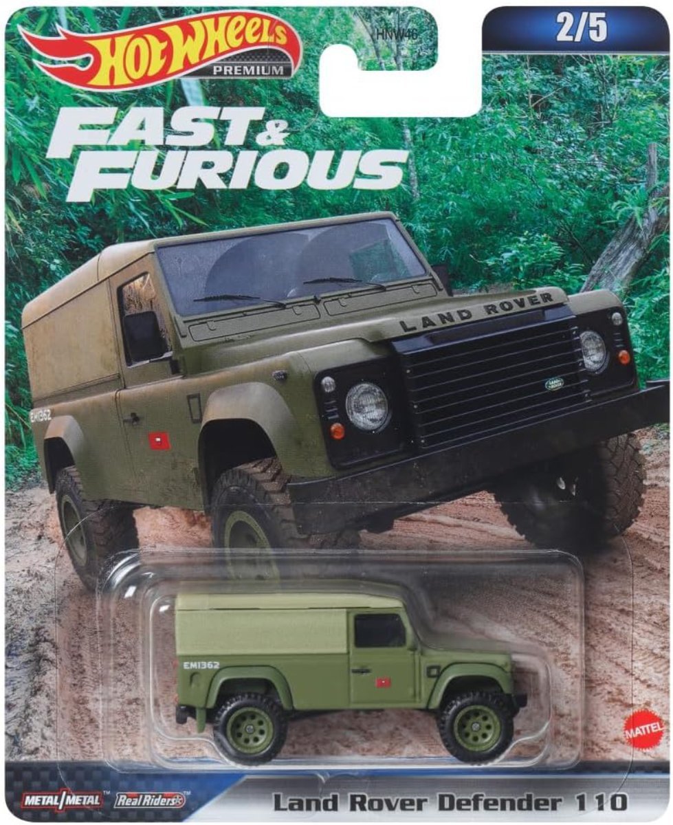 Masinuta Din Metal, Hot Wheels, Fast And Furious, Land Rover Defender 110, 1:64, Hkd26