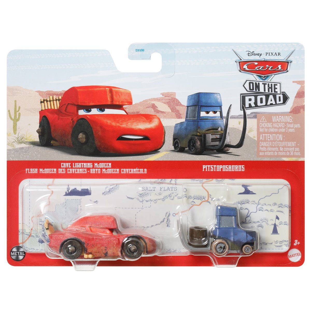 Set masinute Disney Cars 3, Cave McQueen si Dino Pitty, 1:55, HLH63