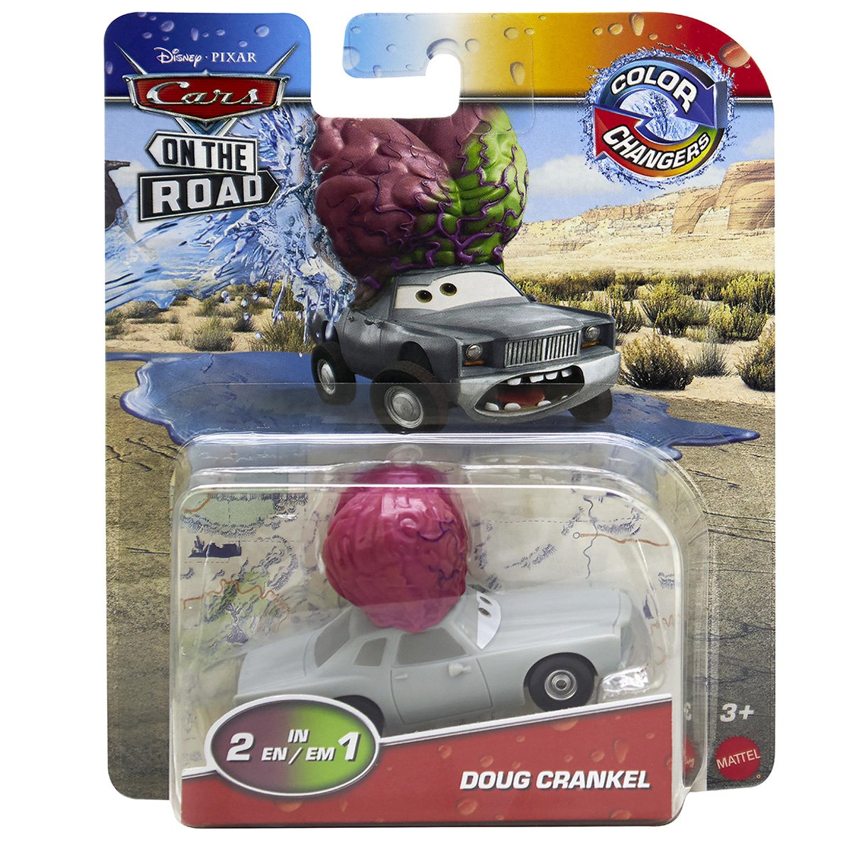Masinuta Disney Cars, Color Changers, Doug Crankel, 1:55, HMD72 Masinute 2023-09-21