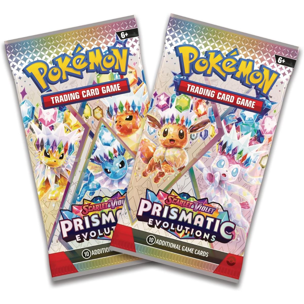 Set carti de joc, Pokemon, Scarlet & Violet Prismatic Evolutions, Mini Tin