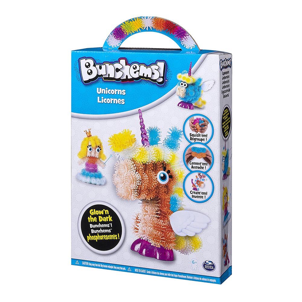 Set de creatie Bunchems Amicii din scaieti - Unicorn