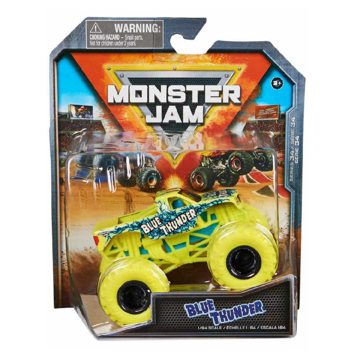Masinuta Monster Jam, Blue Thunder Vehicle, 1:64, 20145411