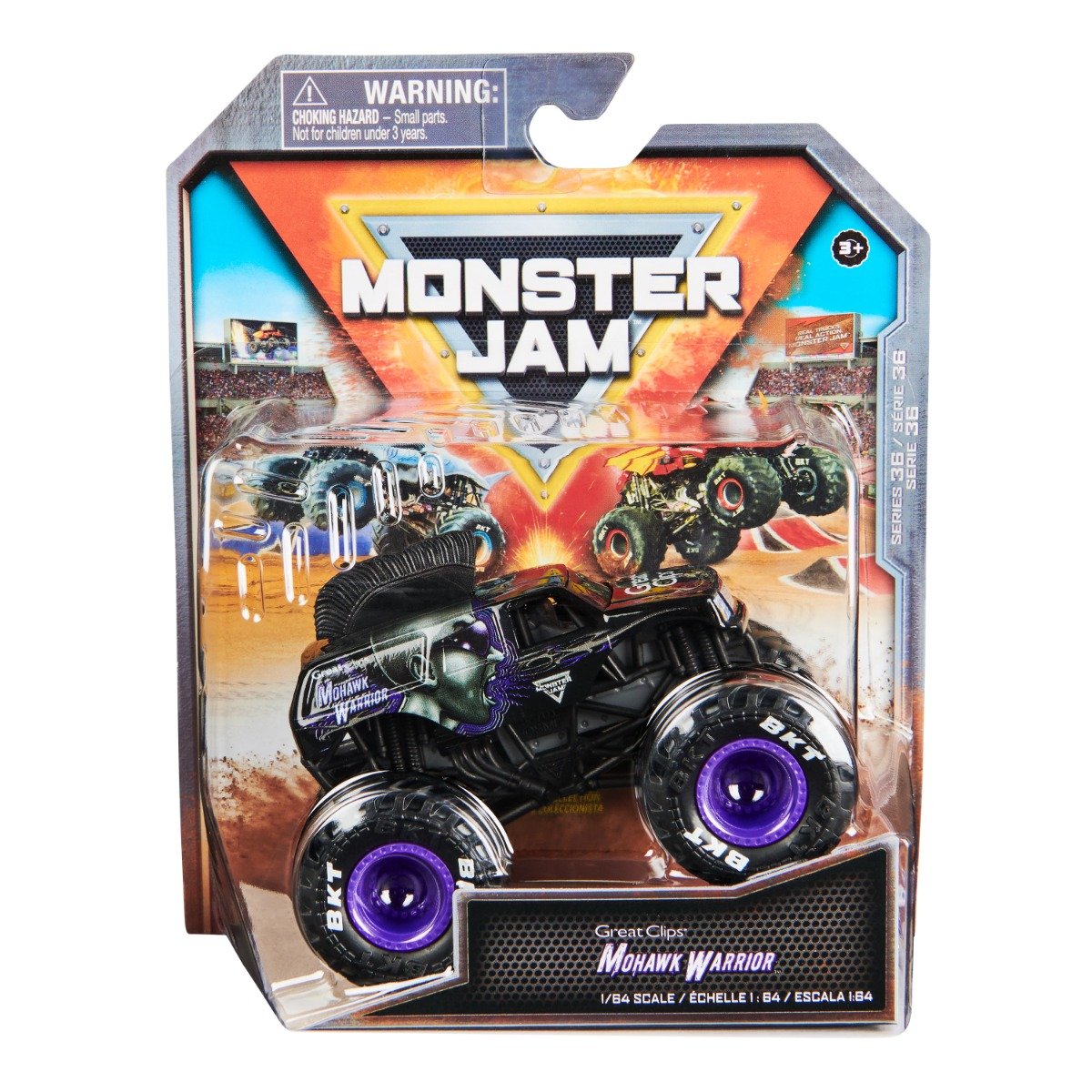 Masinuta Monster Jam, Mohawk Warrior, 1:64, 20146076