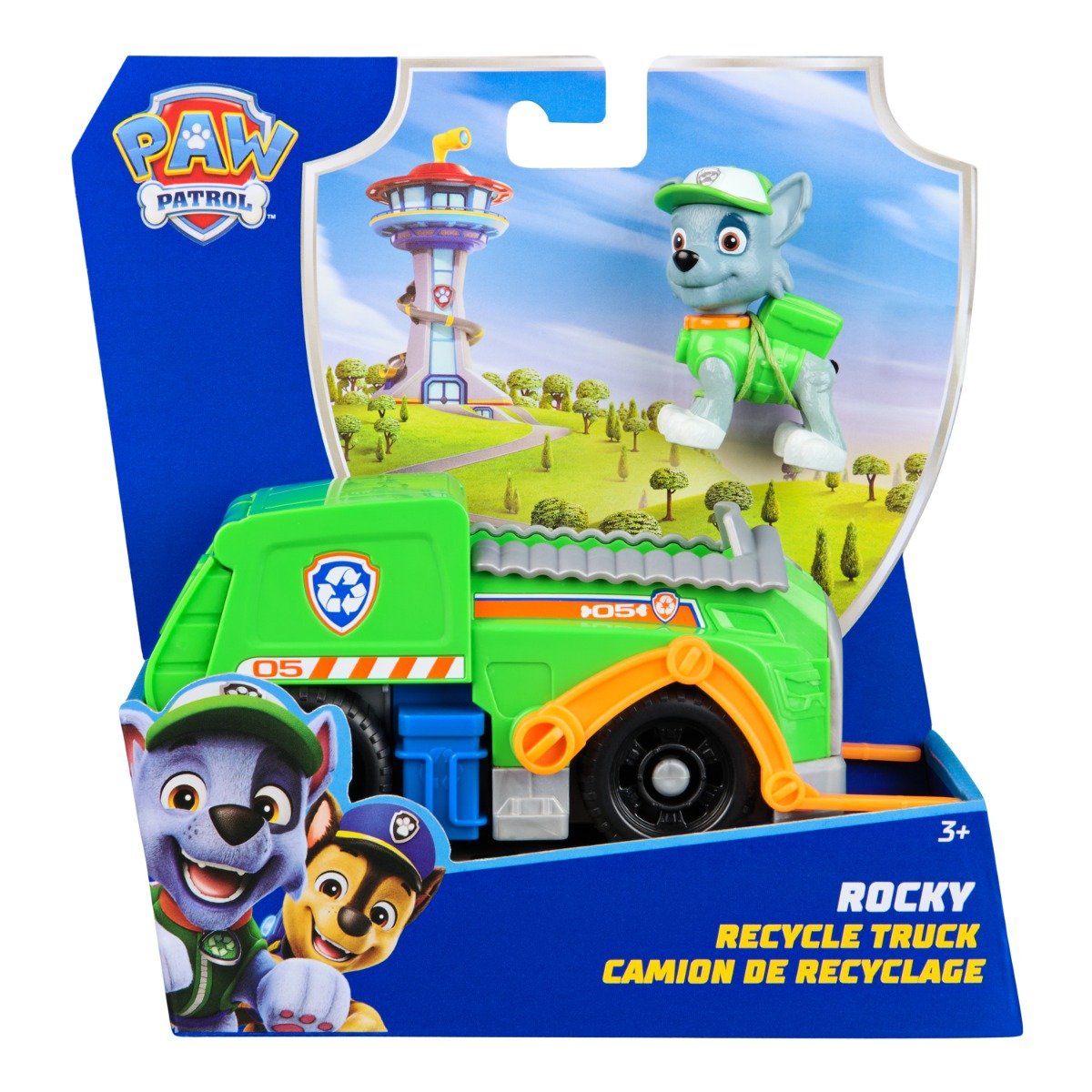 Camion de reciclare cu figurina, Paw Patrol, Rocky, 20148930