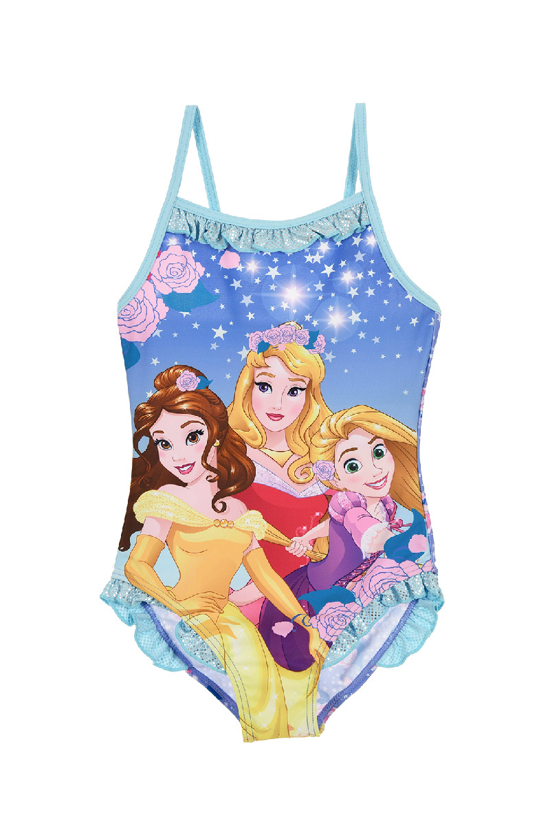 Costum de baie cu imprimeu Princess, Albastru