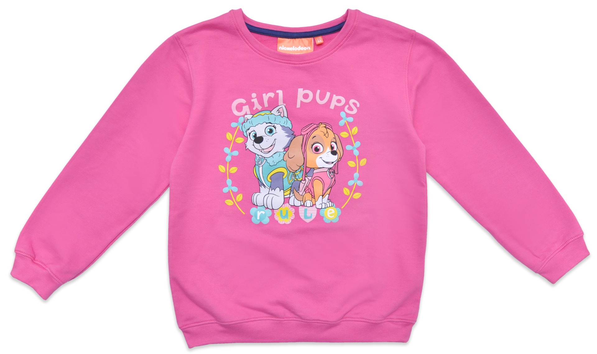 Tricou cu maneca lunga Paw Patrol, Girl Pups, Roz