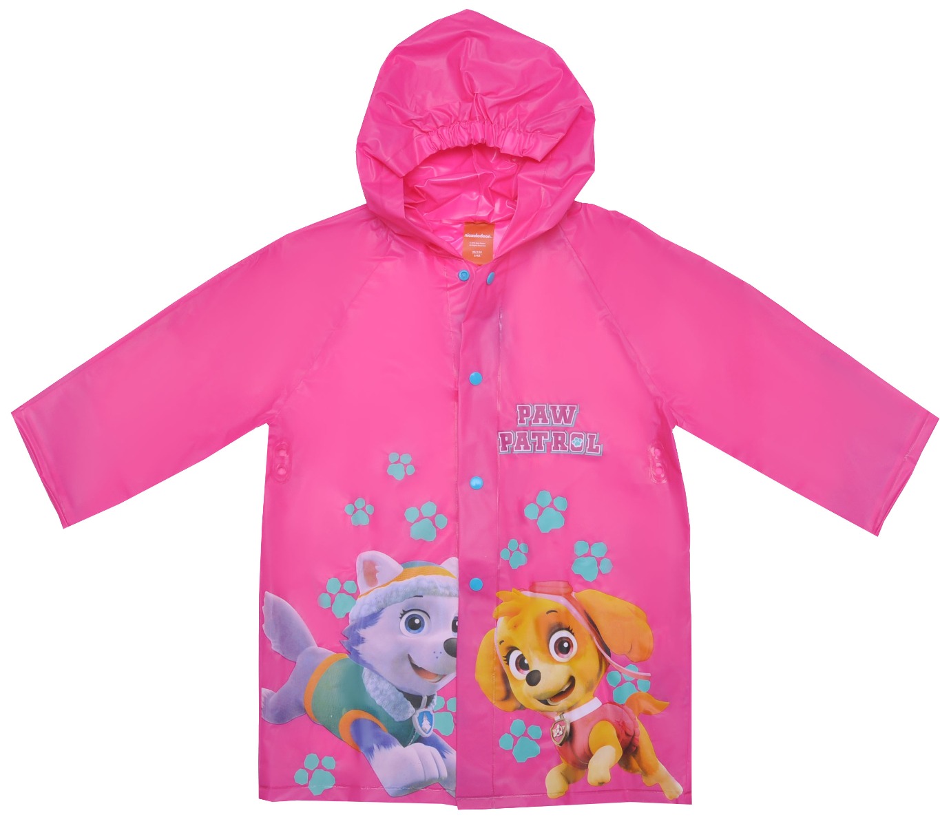 Pelerina de ploaie cu imprimeu Paw Patrol, Roz