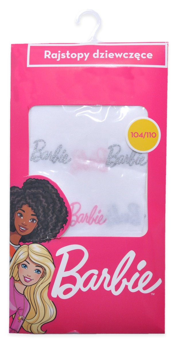 Dres de fete cu imprimeu Barbie, Alb imagine