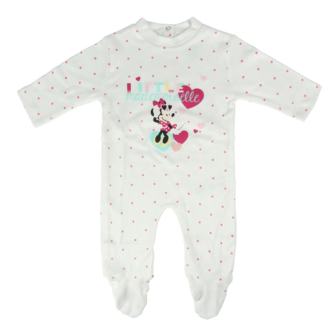 Salopeta cu imprimeu minnie mouse, alb