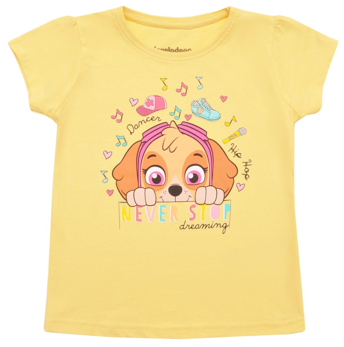 Tricou cu maneca scurta Paw Patrol, Galben