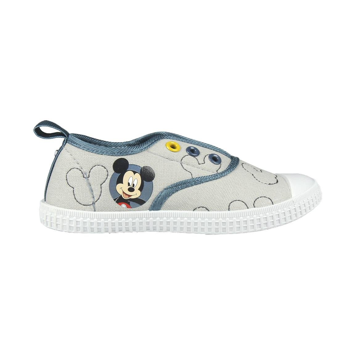 Tenisi cu scai si imprimeu disney mickey mouse, gri