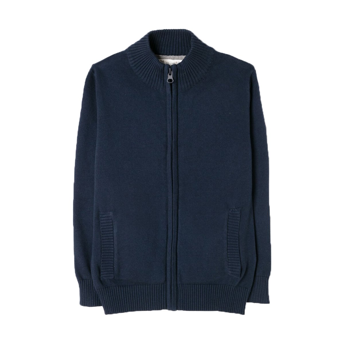 Cardigan cu fermoar zippy, albastru