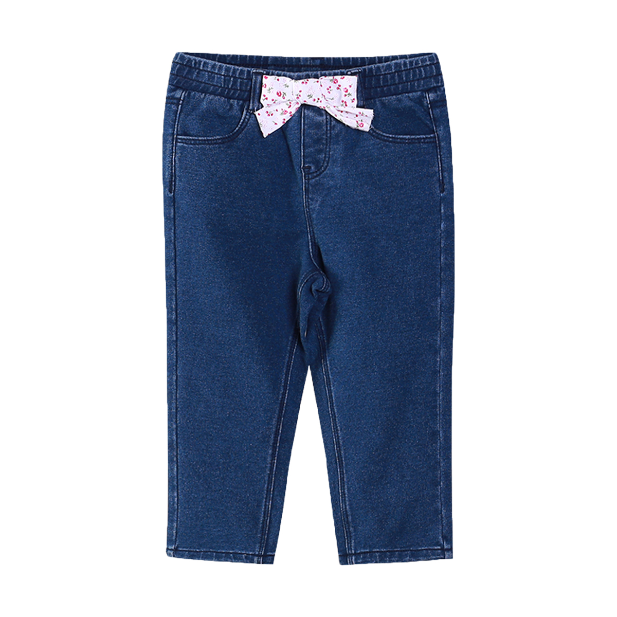 Pantaloni jeans cu detalii frontale Zippy