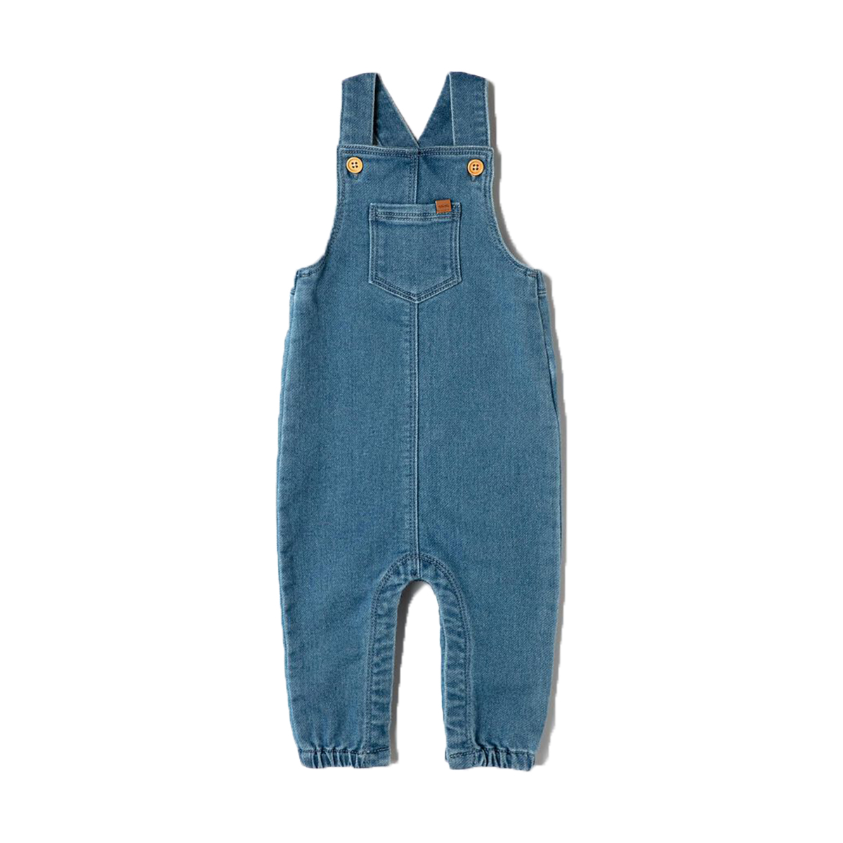 Pantaloni salopeta din denim albastru Zippy