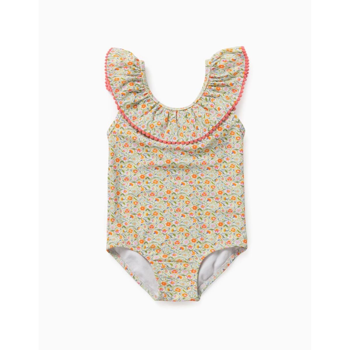Costum de baie cu protectie uv zippy, flowers
