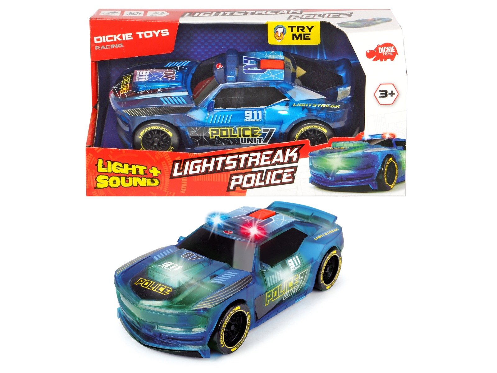 Masina de politie cu sunete si lumini Dickie Dickie Toys