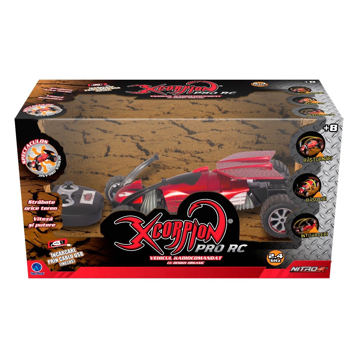 Masinuta cu telecomanda xcorpion pro rc, idrive, rosu