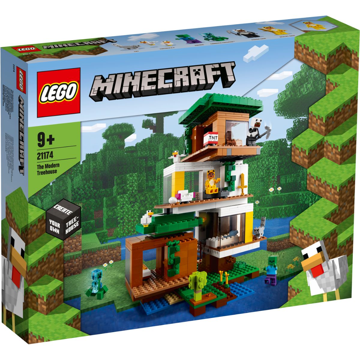 LEGO® Minecraft – Casuta din copac (21174) (21174) imagine 2022 protejamcopilaria.ro