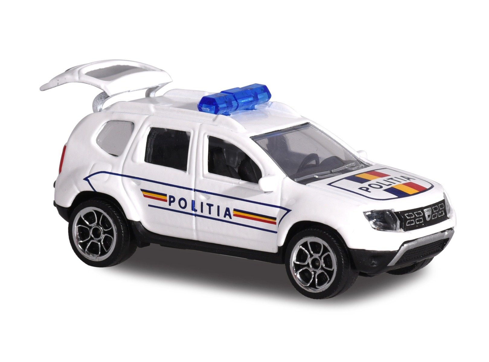 Masinuta Dacia Duster Majorette, 7.5 cm, Politia 7.5