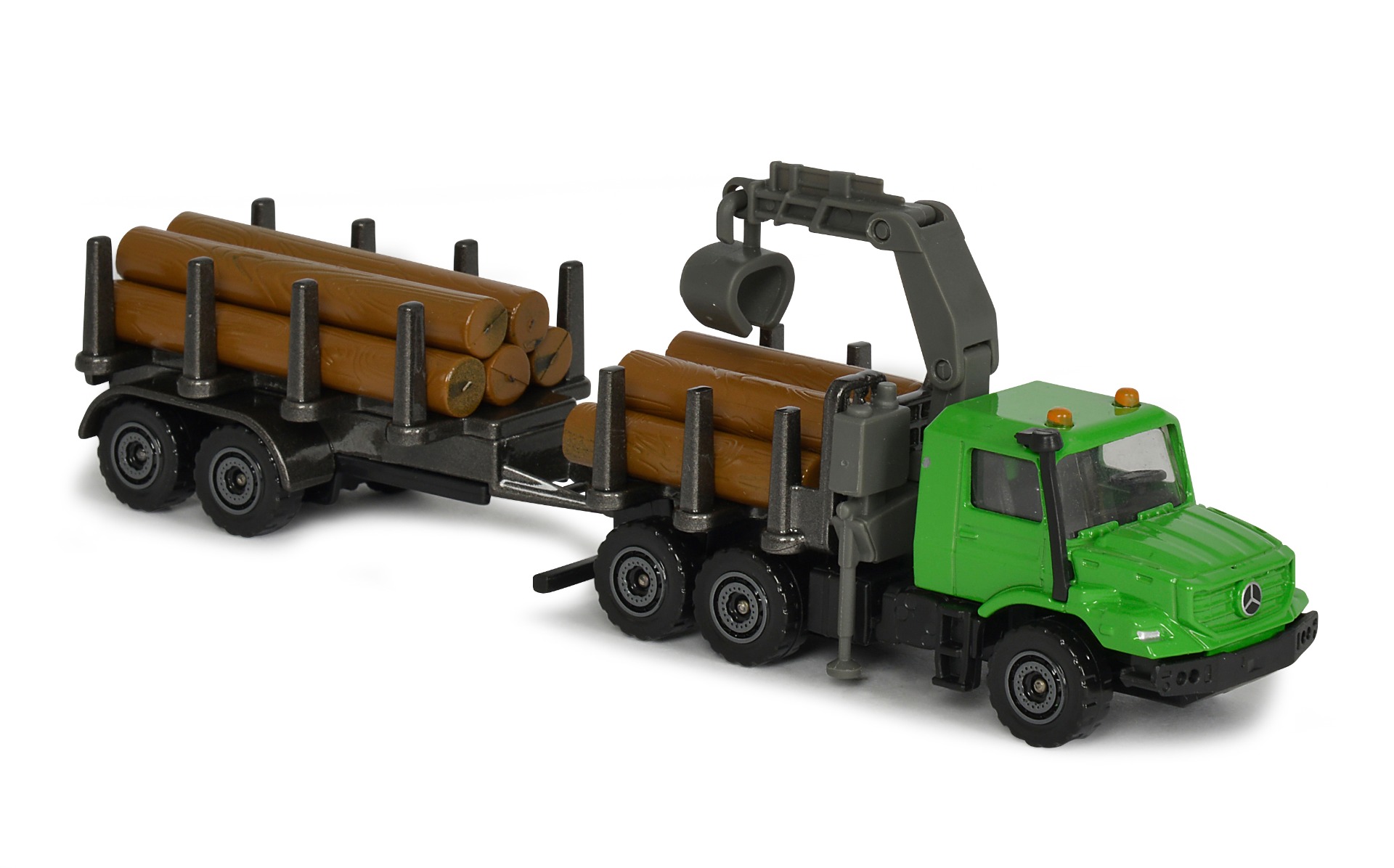 Camion cu busteni Majorette, Mercedes Benz Zetros