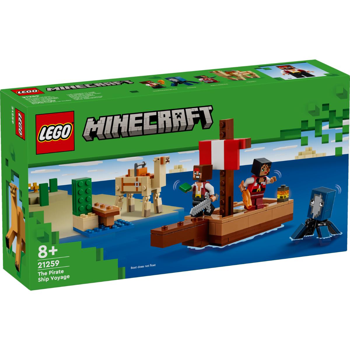 LEGO® Minecraft - Calatorie pe corabia de pirati (21259)