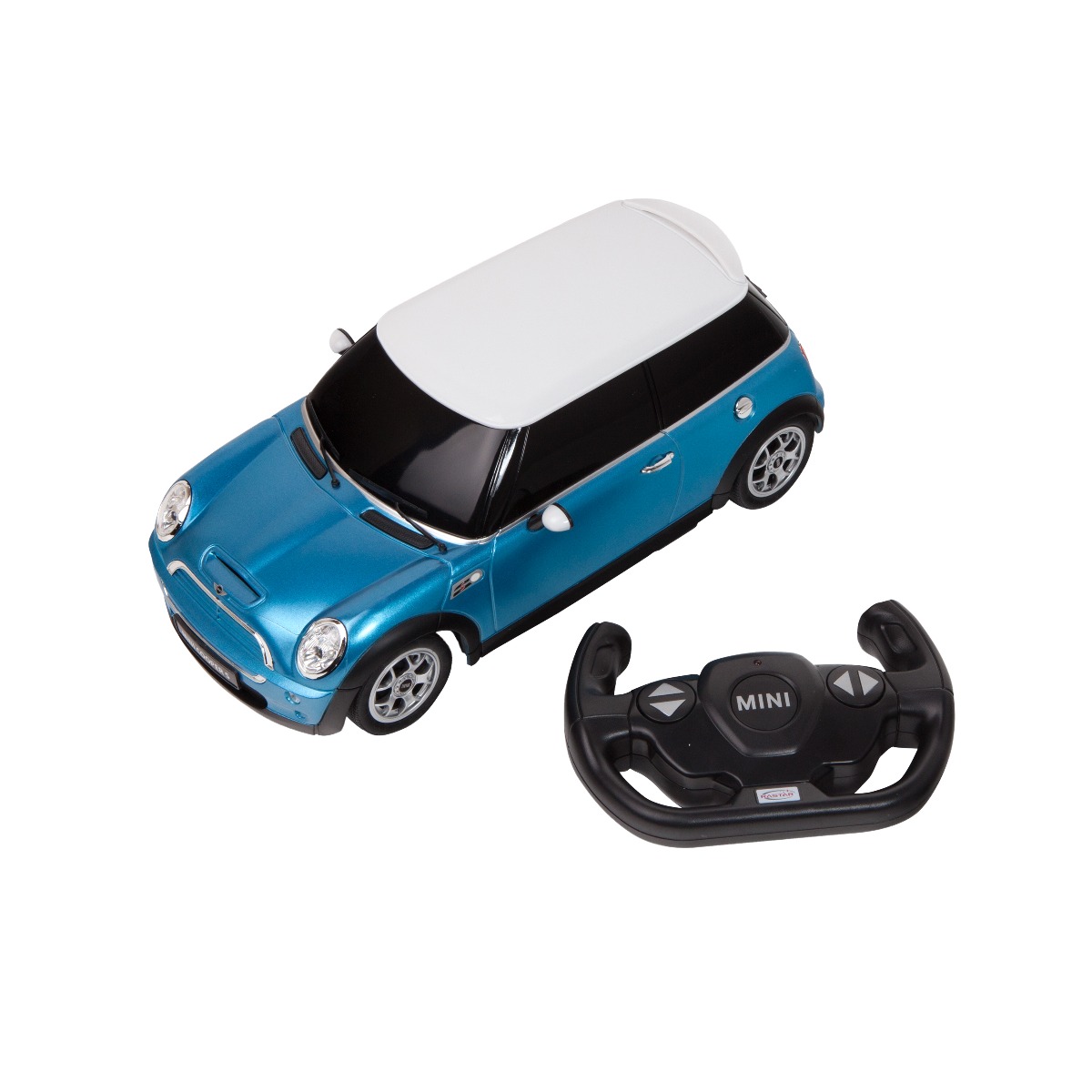 Masina cu telecomanda rastar mini cooper s, 1:14, albastru