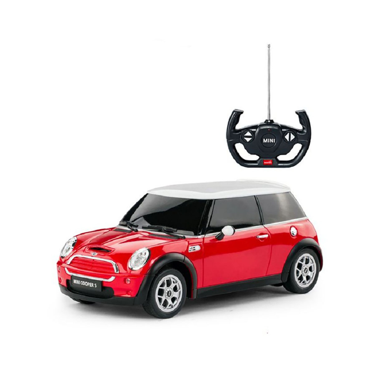 Masina cu telecomanda rastar mini cooper s, 1:14, rosu
