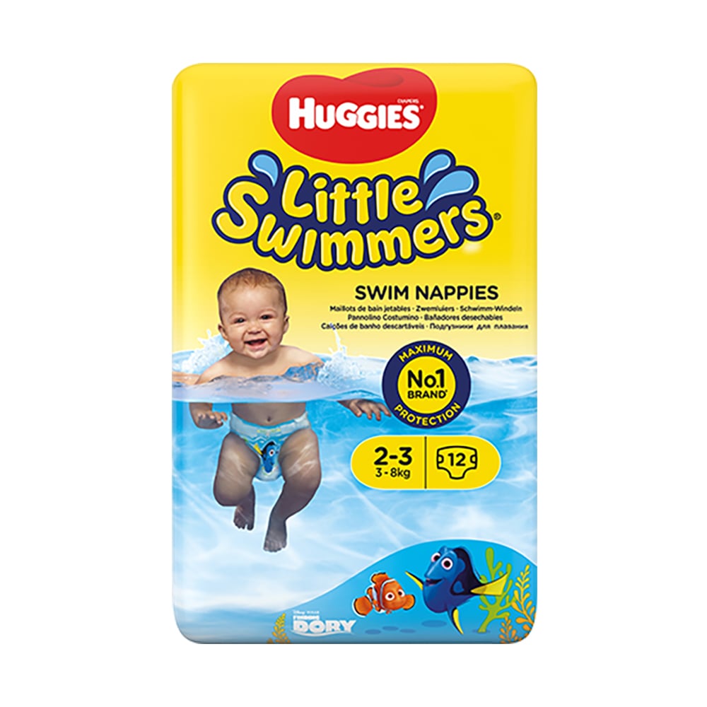 Scutece Huggies Little Swimmers, Nr 2-3, 3 - 8 Kg, 12 buc