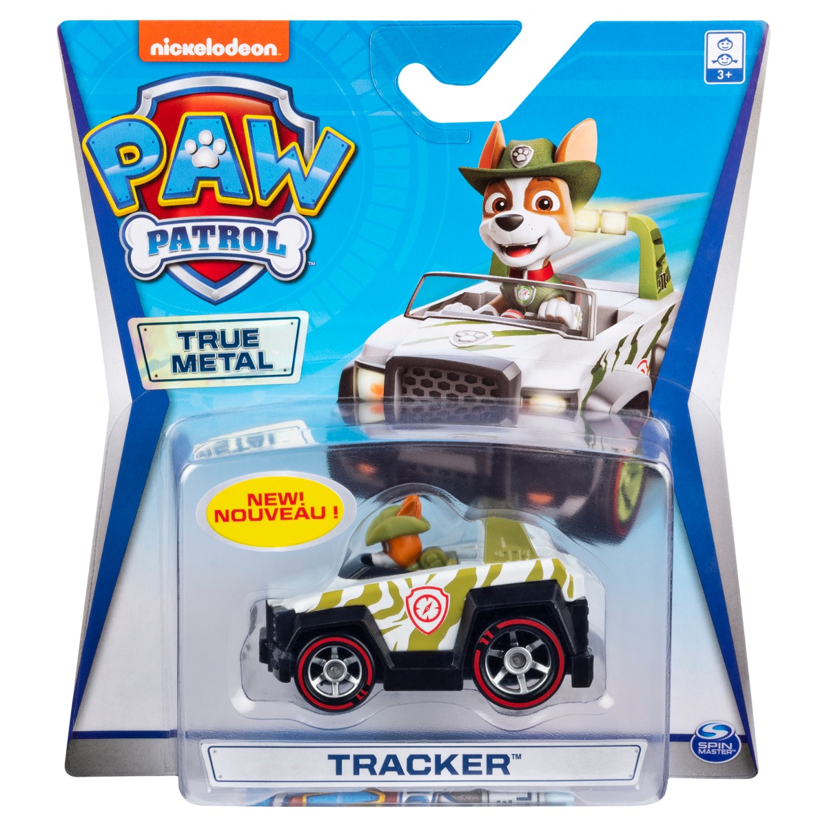 Masinuta cu figurina Paw Patrol True Metal, Tracker 20127220