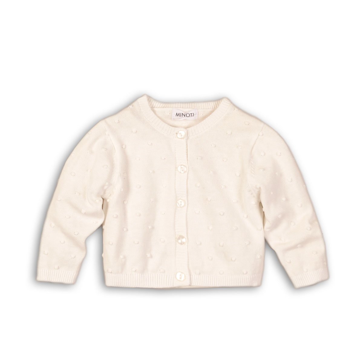 Cardigan tricotat cu imprimeu total minoti lemon