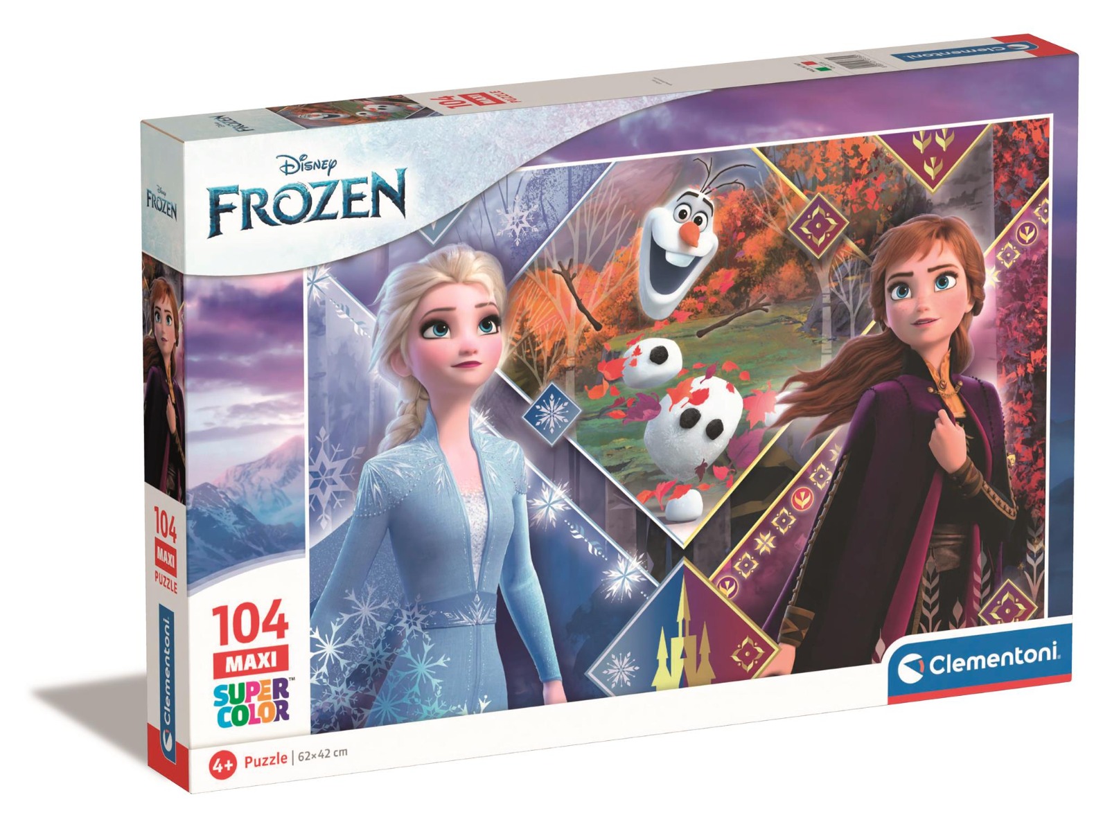 Puzzle Clementoni Maxi, Disney Frozen, 104 piese 104 imagine 2022 protejamcopilaria.ro