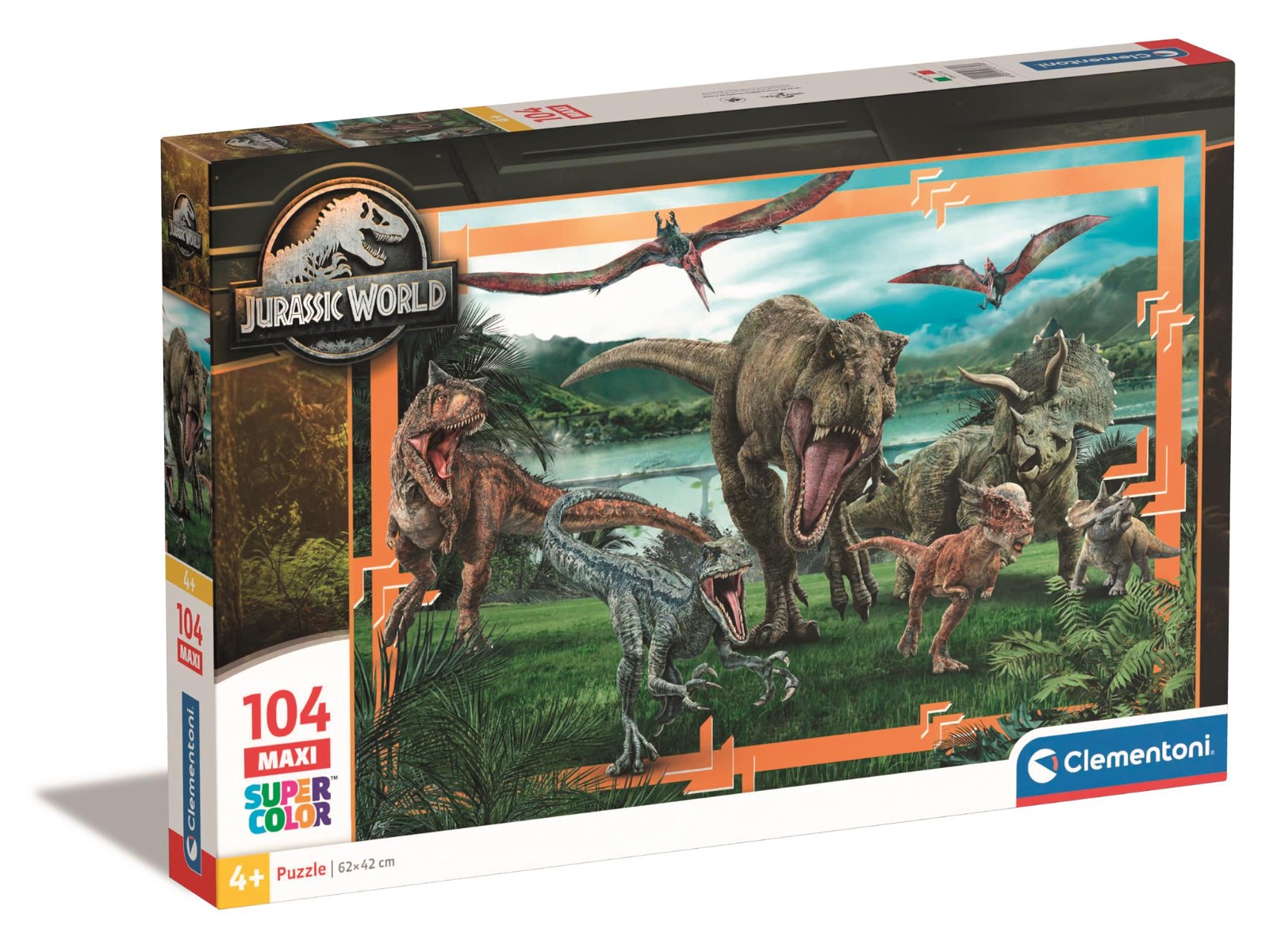 Puzzle Clementoni Maxi, Jurassic World, 104 piese Puzzle 2023-09-28