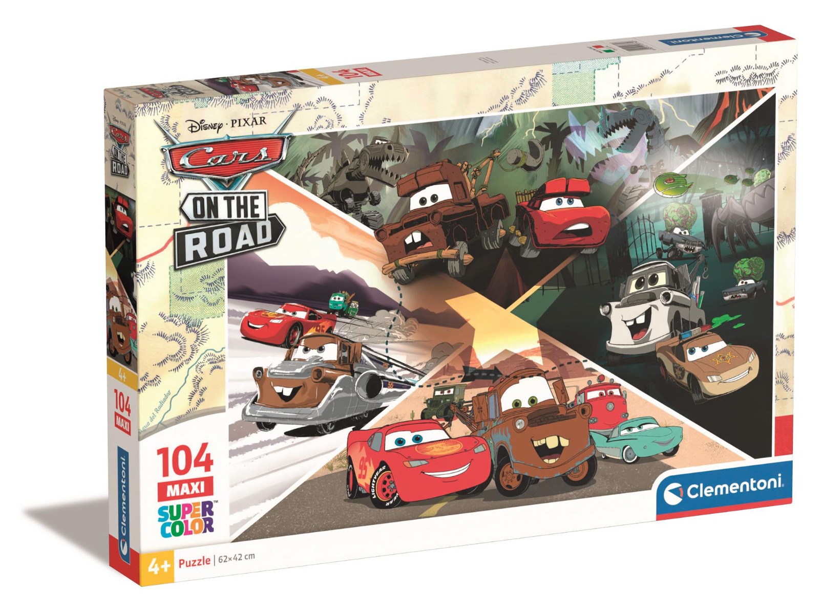 Poze Puzzle Clementoni Maxi, Disney Cars, 104 piese