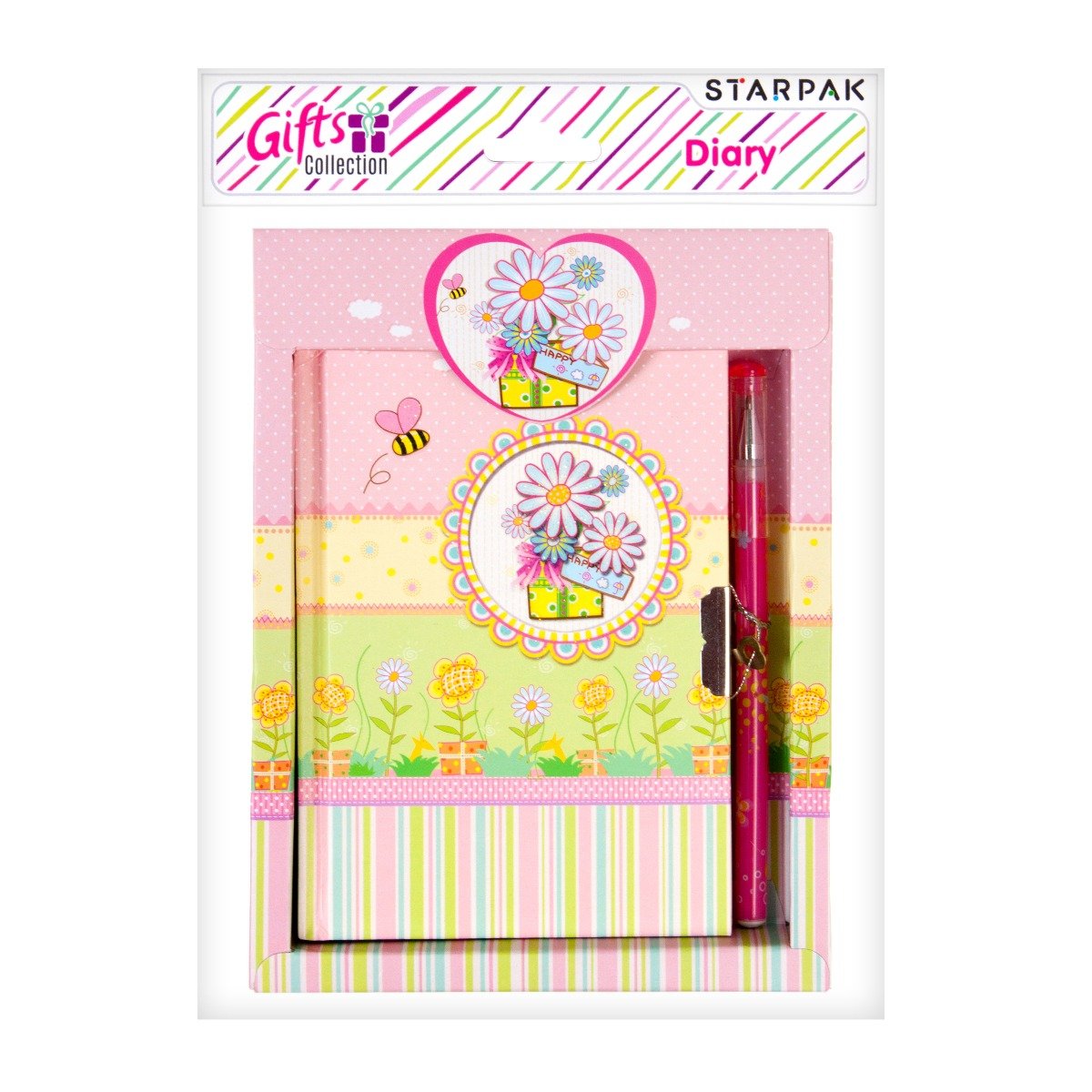 Set cadou starpak, jurnal cu cheita si stilou